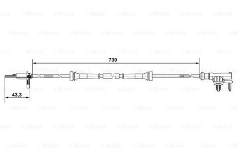 Датчик ABS MITSUBISHI COLT, SMART FORFOUR, BOSCH (0265007637)