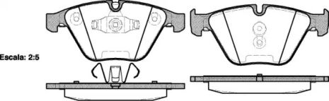 BMW X1, BMW 3, REMSA (085710) гальмівні колодки.