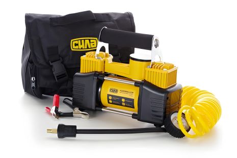 Двухпоршневой компрессор СИЛА (900409) 85 л/мин. 10 Атм. с витым шлангом