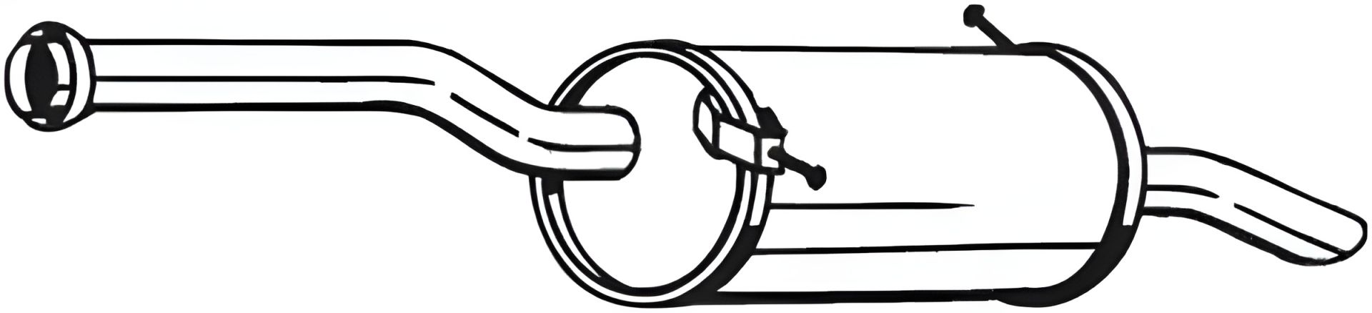 Глушник BOSAL (135121) задній CITROEN Berlingo 08- Глушник BOSAL (135121) задній CITROEN Berlingo 08-