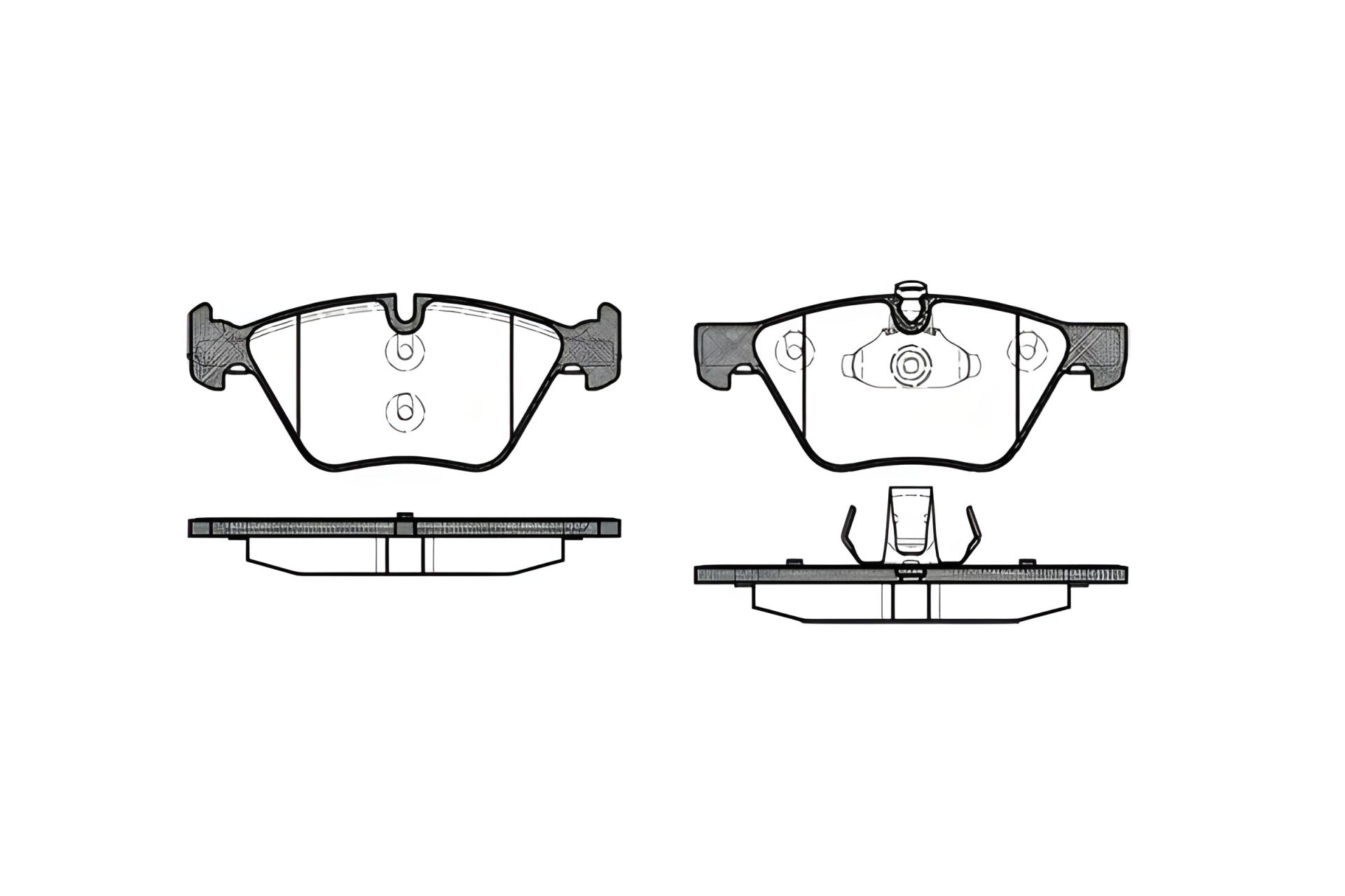 Гальмівних колодок комплект BMW 5, BMW X1, REMSA (105200) Гальмівних колодок комплект BMW 5, BMW X1, REMSA (105200)
