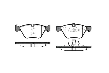 Гальмівних колодок комплект BMW 5, BMW X1, REMSA (105200) Гальмівних колодок комплект BMW 5, BMW X1, REMSA (105200)