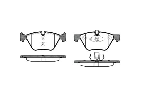 BMW 5, BMW X1 тормозные колодки комплект, REMSA (105200) BMW 5, BMW X1 тормозные колодки комплект, REMSA (105200)