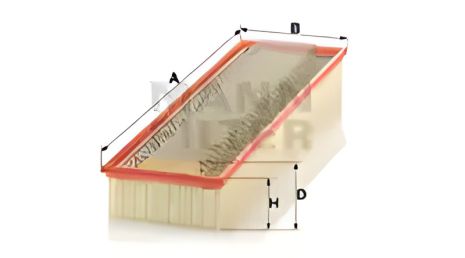 Повітряний фільтр для MERCEDES-BENZ VARIO, MANN (C60345)
