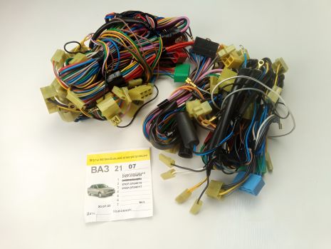 Передняя проводка для ВАЗ 2107 (торпеда+капот), комплект