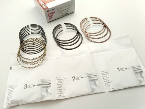 Кільця поршневі AMP для Lanos 1.4 77.75, 1-й ремонт (PR-SEN-49-4126-025), сталеві, комплект (317-1000101-R1)