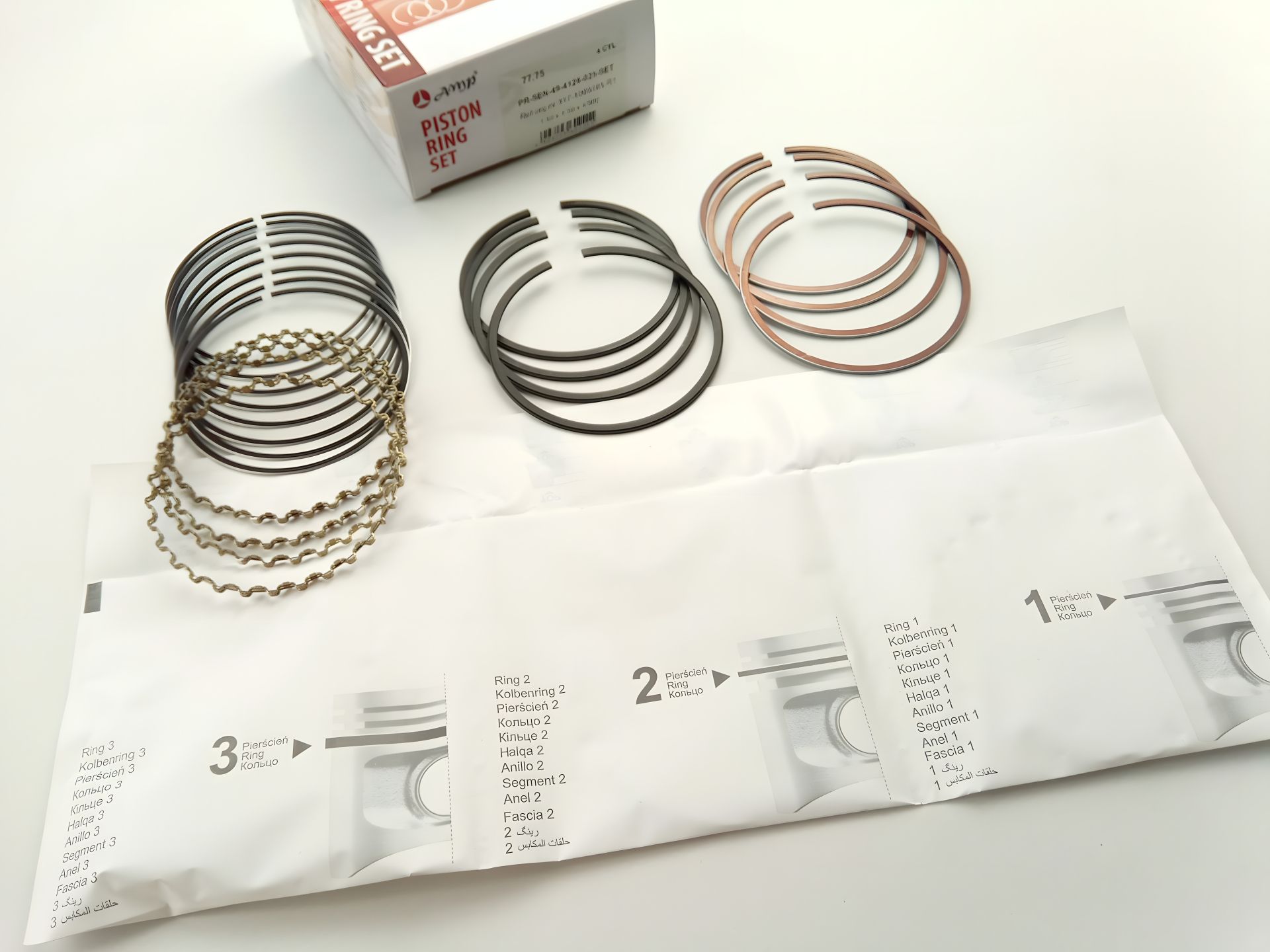 Запчасти кольца AMP для Lanos 1.4, 77,75 - 1-й ремонт (PR-SEN-49-4126-025) наборные/стальные (317-1000101-R1) Запчасти кольца AMP для Lanos 1.4, 77,75 - 1-й ремонт (PR-SEN-49-4126-025) наборные/стальные (317-1000101-R1)