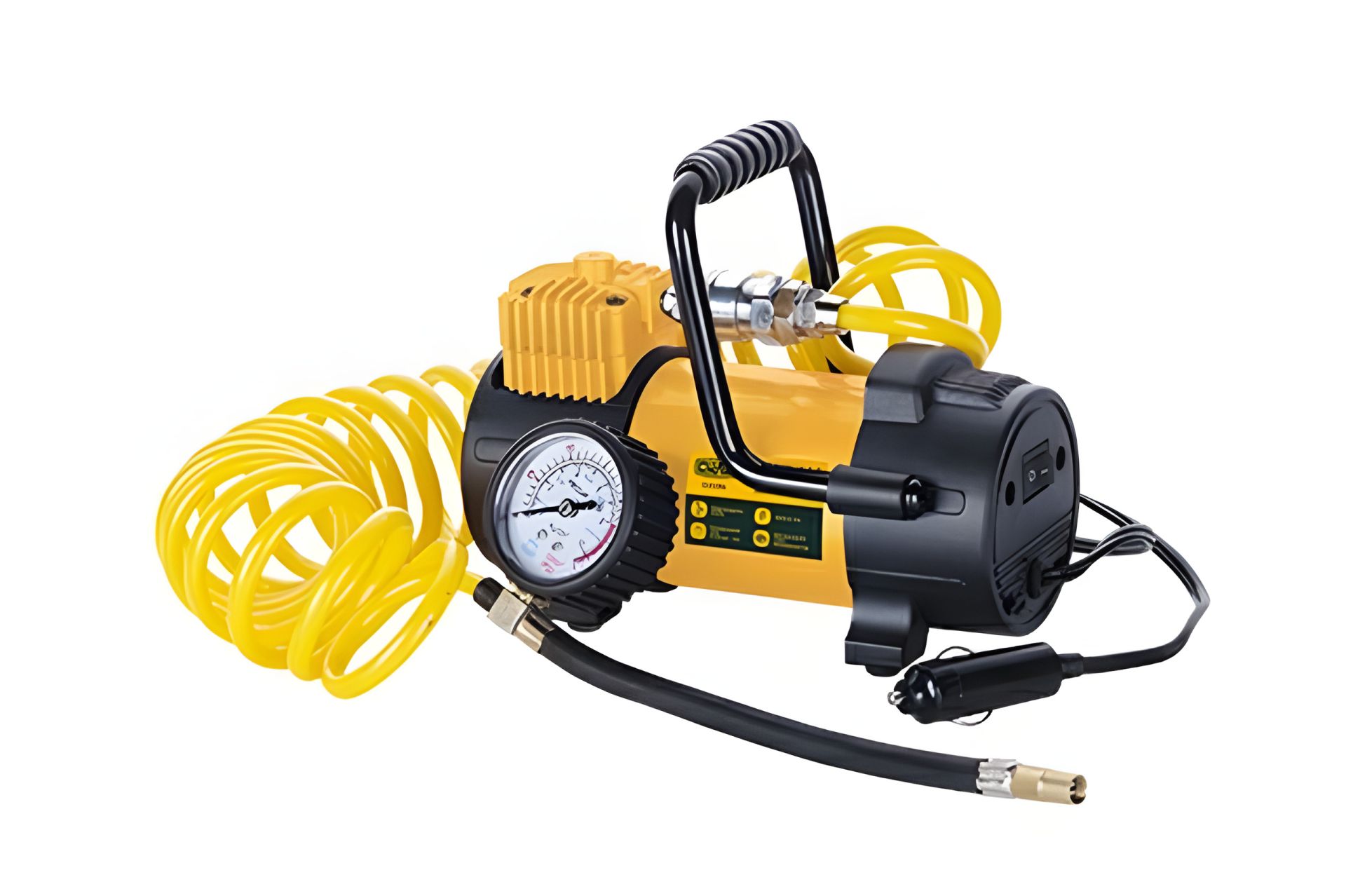 Однопоршневой компрессор СИЛА (900416), производительность 40 л/мин., давление 10 Атм., с витым шлангом Однопоршневой компрессор СИЛА (900416), производительность 40 л/мин., давление 10 Атм., с витым шлангом