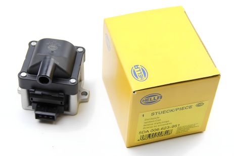 Катушка зажигания A80/Caddy/Golf/Passat 1.0-2.5, HELLA (5DA006623951) Катушка зажигания A80/Caddy/Golf/Passat 1.0-2.5, HELLA (5DA006623951)