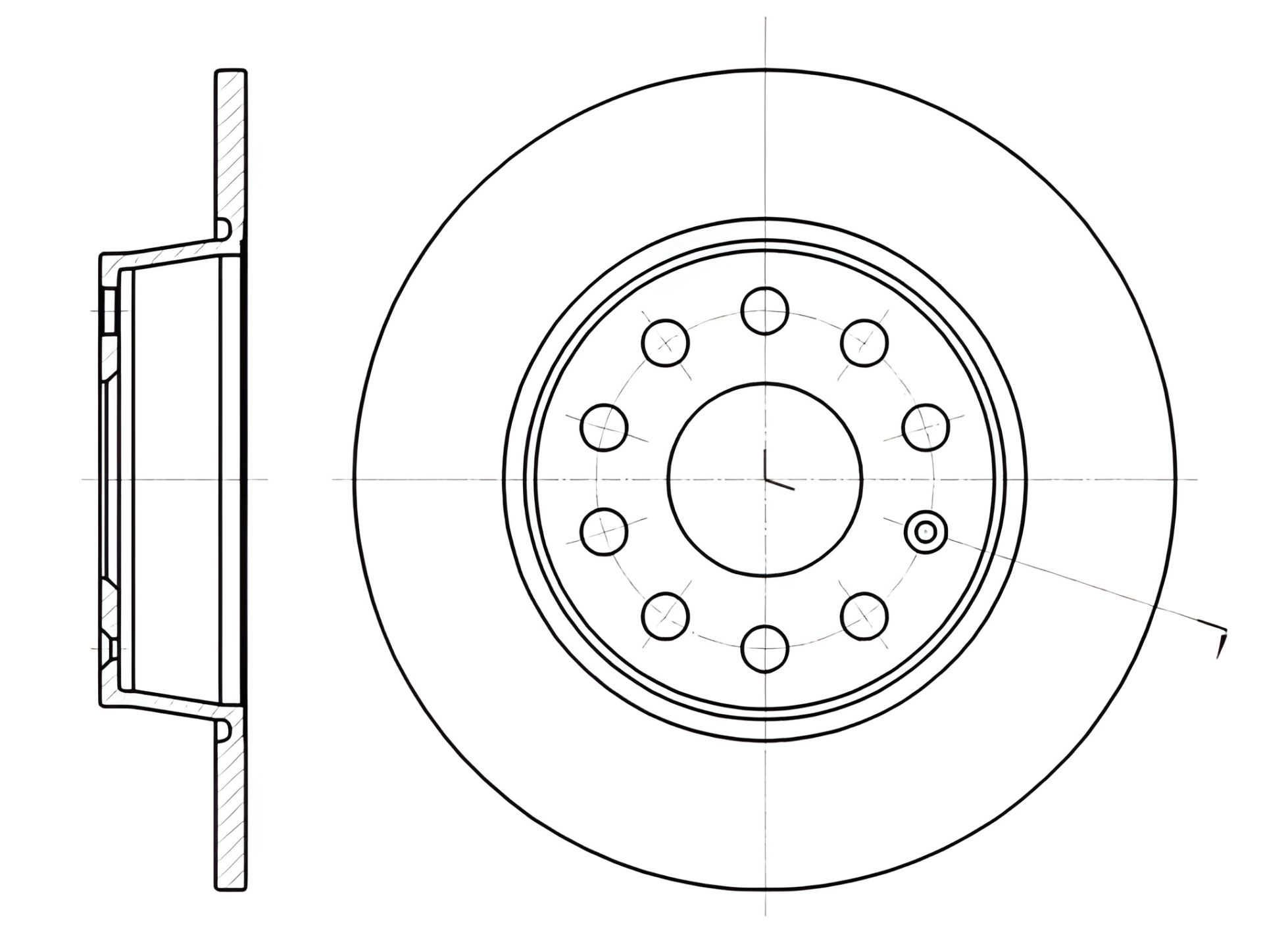 Тормозной диск для SKODA OCTAVIA, SEAT LEON и AUDI Q2, REMSA (6134000) Тормозной диск для SKODA OCTAVIA, SEAT LEON и AUDI Q2, REMSA (6134000)