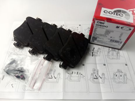 Задние тормозные колодки для OCTAVIA III, TRW (GDB2042) дисковые (5Q0698451B)