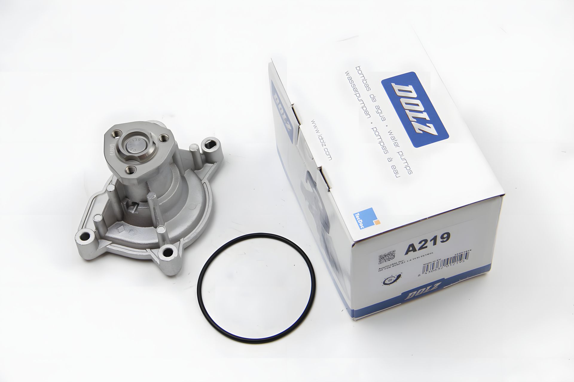 Водяной насос для AUDI/SEAT/SKODA/VW моделей A1/Toledo/Octavia/Golf 1.4 07, DOLZ (A219) Водяной насос для AUDI/SEAT/SKODA/VW моделей A1/Toledo/Octavia/Golf 1.4 07, DOLZ (A219)