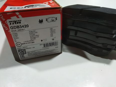 Колодки передні гальмівні Accent (MC), TRW (GDB3420) (58101-1GE00)