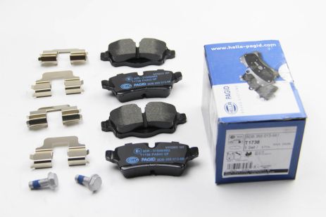 Задні гальмівні колодки Mini 06-15 1,6-2,0, Hella Pagid (8DB355013661)