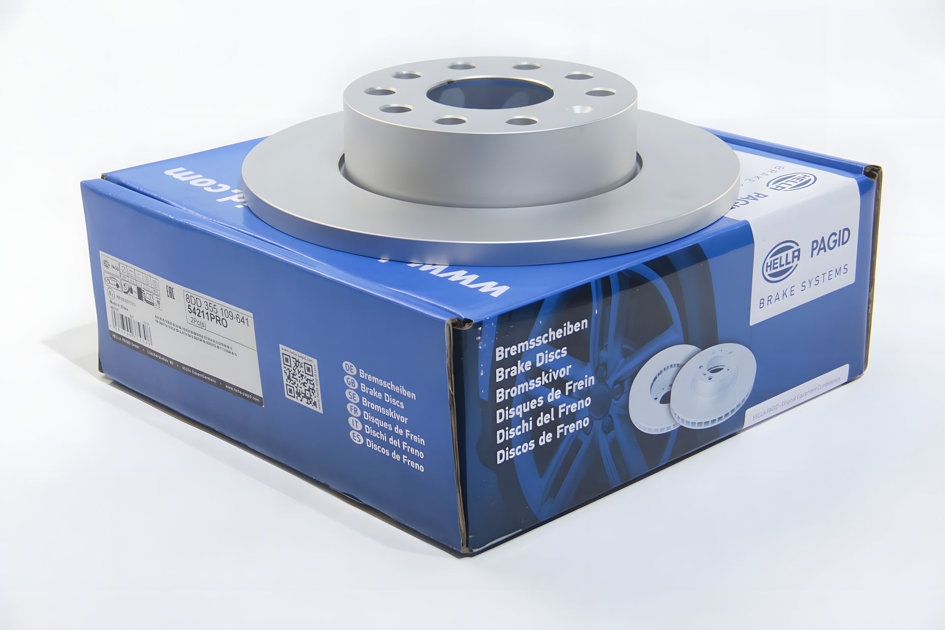 Задній гальмівний диск Caddy III (260x12), HELLA PAGID (8DD355109641) Задній гальмівний диск Caddy III (260x12), HELLA PAGID (8DD355109641)