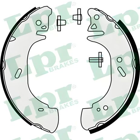 Задні гальмівні колодки для TRANSIT/MOVANO/MASTER, барабанні LPR (08440)