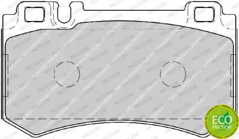 Колодки задні гальмівні MB W211/W220 01-08 (brembo) (111,5x63,9x15,8), FERODO (FDB1809)