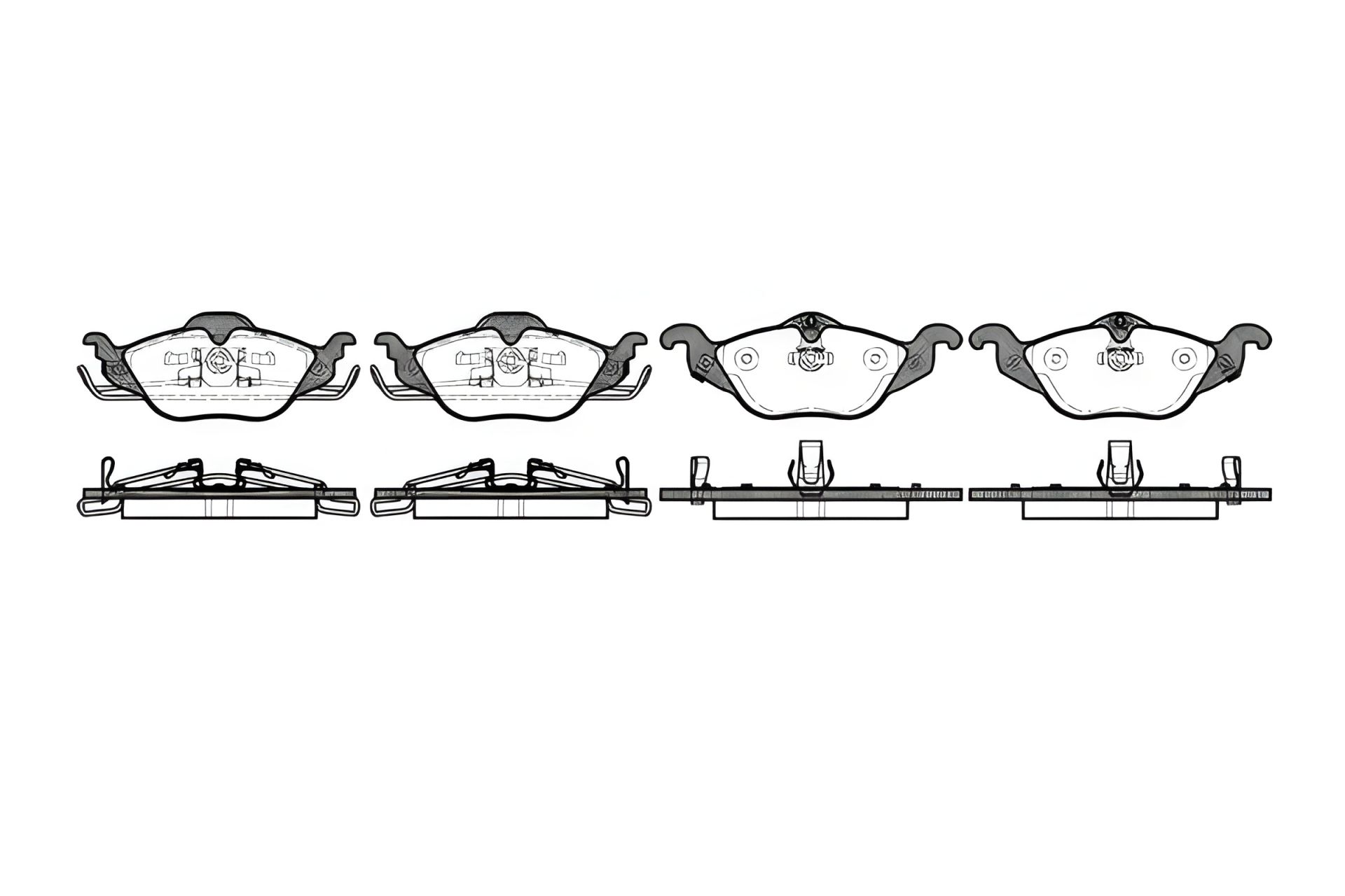 Комплект гальмівних колодок OPEL ASTRA, CHEVROLET CORSA, REMSA (068402) Комплект гальмівних колодок OPEL ASTRA, CHEVROLET CORSA, REMSA (068402)