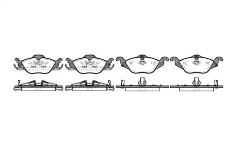 Chevrolet Corsa, Opel Astra, REMSA (068402) гальмівні колодки.
