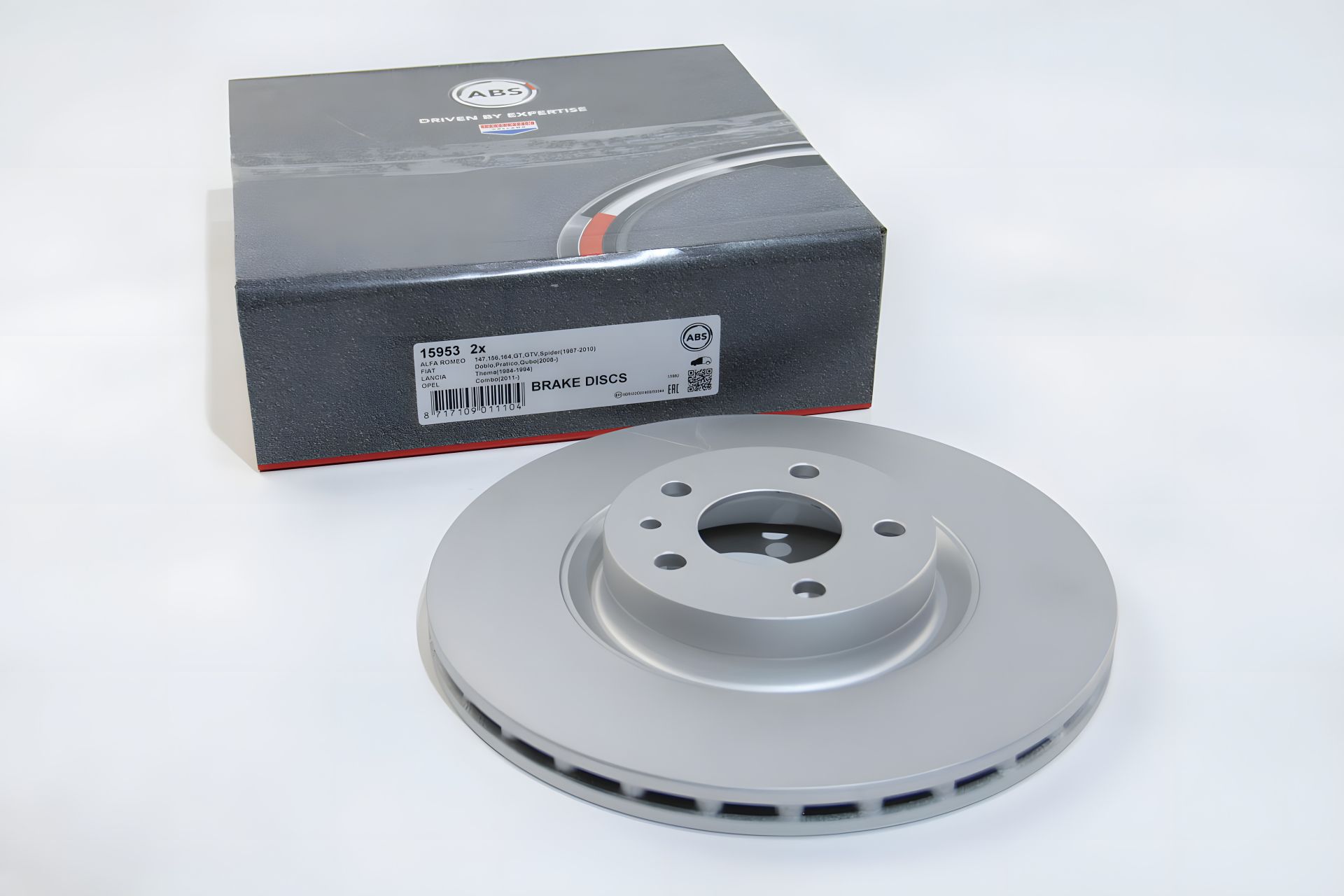 Диск передній гальмівний Combo/Doblo/Qubo/Tipo (15953) A.B.S. Диск передній гальмівний Combo/Doblo/Qubo/Tipo (15953) A.B.S.