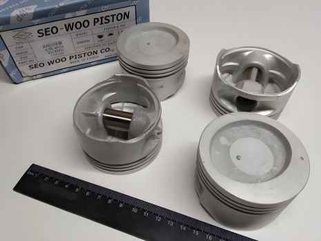 Поршень для Aveo 1.5 77,00 2-й рем., "SWP" (93740222) з пальцем/під кільця Lanos 1.5 (93740222SWP)