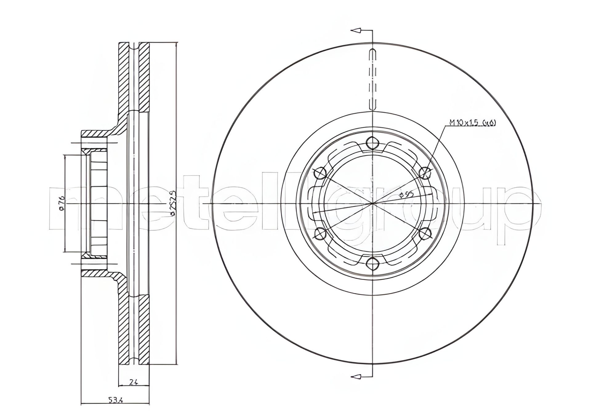 Гальмівний диск TRAFIC, CIFAM (800051) Гальмівний диск TRAFIC, CIFAM (800051)