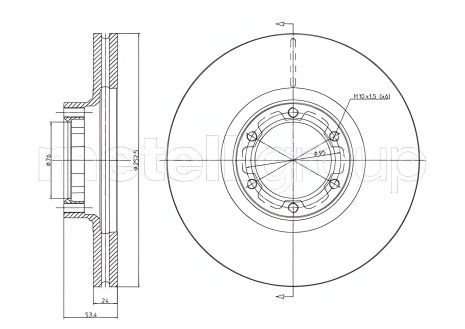 Гальмівний диск TRAFIC, CIFAM (800051)