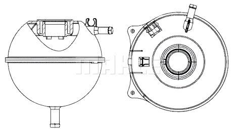 T4 91-03 Бачок розширювальний радіатора, MAHLE/KNECHT (CRT23000S)
