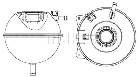 Бачок расширительный радиатора T4 91-03, MAHLE/KNECHT (CRT23000S)