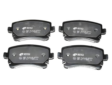 Комплект тормозных колодок дисковых тормозов AUDI A4 03.2003-, VW PHAETON 02.2004- задн., REMSA (089700) высокоэффективный