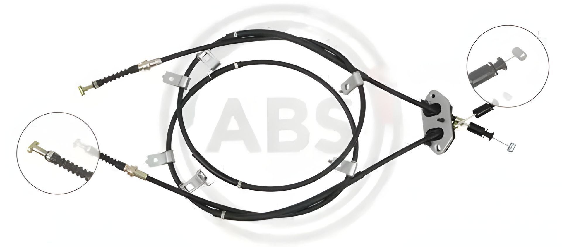 Задний трос ручного тормоза Mazda 6 02-08 (1645/1432+1640/1432), ABS (K19605) Задний трос ручного тормоза Mazda 6 02-08 (1645/1432+1640/1432), ABS (K19605)