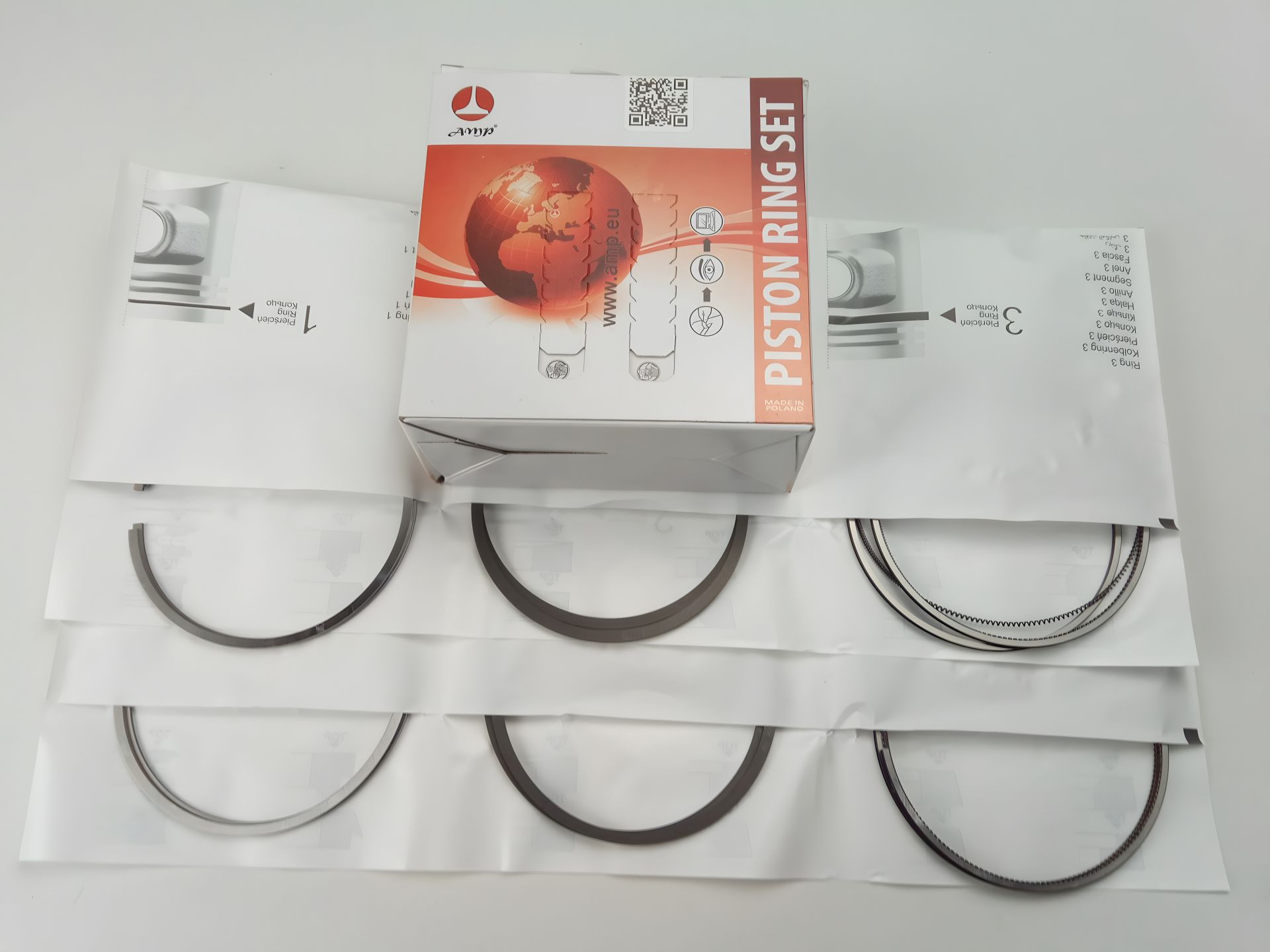 Кольца AMP 82,5 ВАЗ 2170 (PR-LAD-48-2805-050) цельное/чугунное Кольца AMP 82,5 ВАЗ 2170 (PR-LAD-48-2805-050) цельное/чугунное