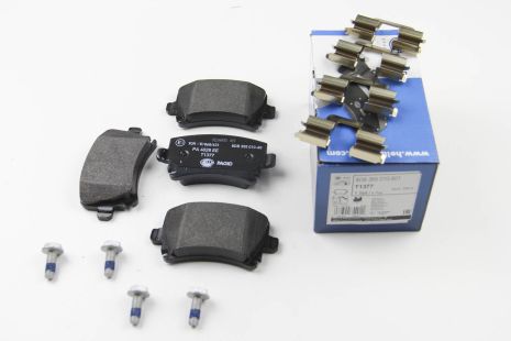 Колодки задние тормозные audi a3/a4/a6/skoda octavia/superb/vw caddy 3/g, HELLA PAGID (8DB355010601)