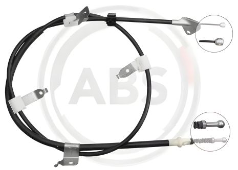 Задний трос ручного тормоза для Auris/Corolla 07-18 Пр., ABS (K12070)