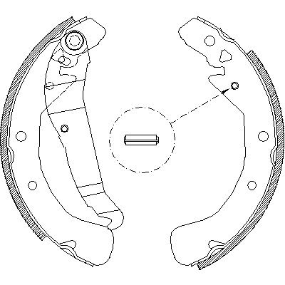 Комплект гальмівних колодок CHEVROLET CORSA, OPEL ASTRA, OPEL COMBO, REMSA (442200) Комплект гальмівних колодок CHEVROLET CORSA, OPEL ASTRA, OPEL COMBO, REMSA (442200)
