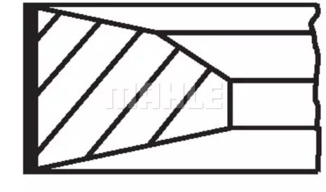 Кольца поршневые MB Sprinter OM642 (83.00mm/STD), MAHLE/KNECHT (00523N0)