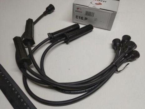 Дроти запалювання VAZ 2101, Janmor (E16) P/Silicon (чорний) (2101-3707080)