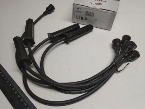 Дроти запалювання VAZ 2101, Janmor (E16) P/Silicon (чорний) (2101-3707080)