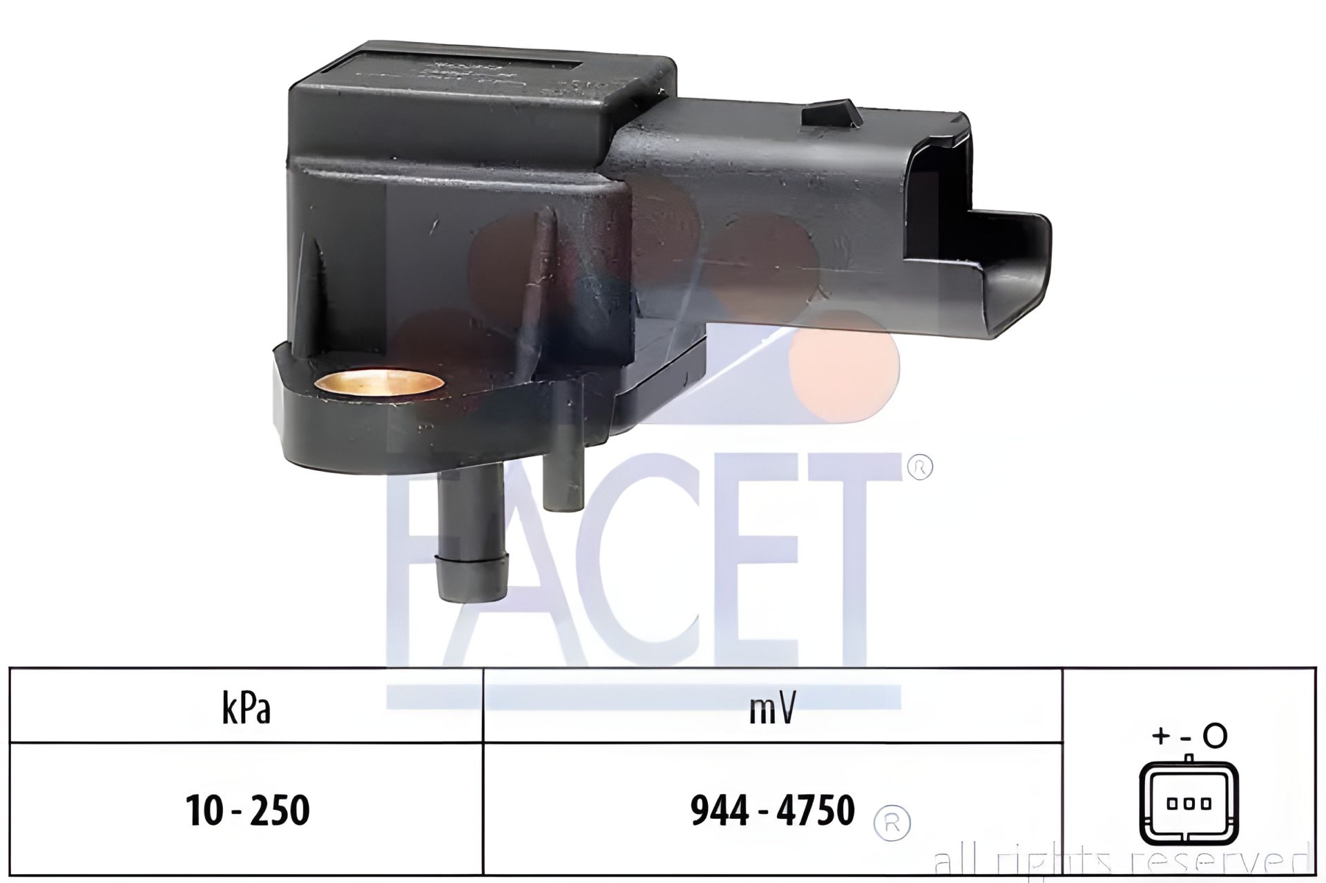 Датчик тиску наддуву для Jumpy/Scudo/Expert 2.0HDI, FACET (103030) Датчик тиску наддуву для Jumpy/Scudo/Expert 2.0HDI, FACET (103030)