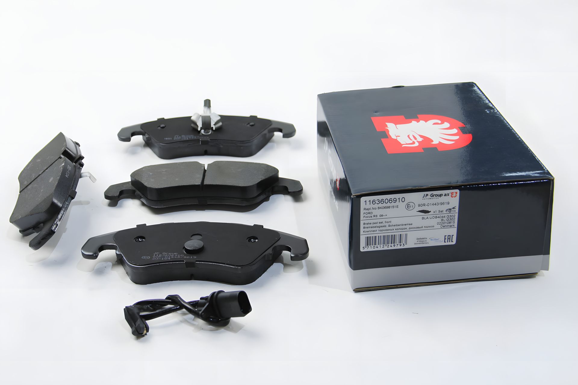 Передні гальмівні колодки Audi A4/A5/A6/A7/Q7 08-, TRW / JP Group (1163606910) Передні гальмівні колодки Audi A4/A5/A6/A7/Q7 08-, TRW / JP Group (1163606910)