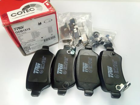 Задние тормозные колодки дисковые Astra G, TRW (GDB1515) (1605122)