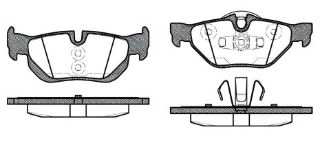 Комплект гальмівних колодок BMW 1, BMW X1, BMW 3, REMSA (114510) Комплект гальмівних колодок BMW 1, BMW X1, BMW 3, REMSA (114510)