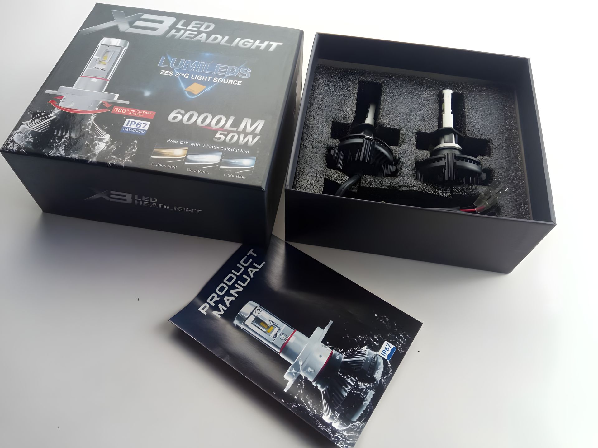 Світлодіодна лампа H1 50W Blaskar X3 LUMILEDS (пара) Світлодіодна лампа H1 50W Blaskar X3 LUMILEDS (пара)