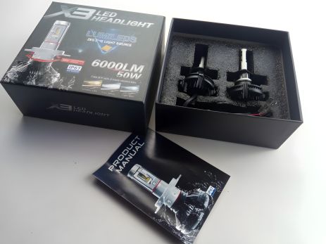 Світлодіодна лампа H1 50W Blaskar X3 LUMILEDS (пара) Світлодіодна лампа H1 50W Blaskar X3 LUMILEDS (пара)