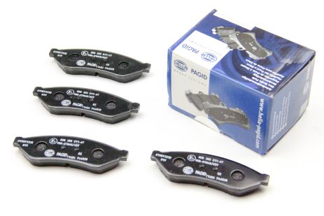 Задні гальмівні колодки Evanda 02-, Hella Pagid (8DB355011671)