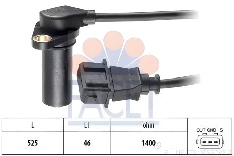 Датчик колінвала для A4/A6/Caddy/Golf/Passat/Polo/Sharan 1.7/1.9, FACET (90068)