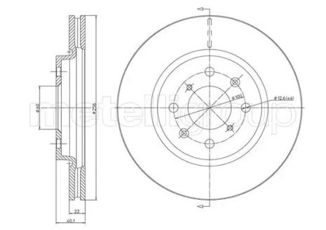 Диск тормозной передний Swift 10-, CIFAM (8001257C)