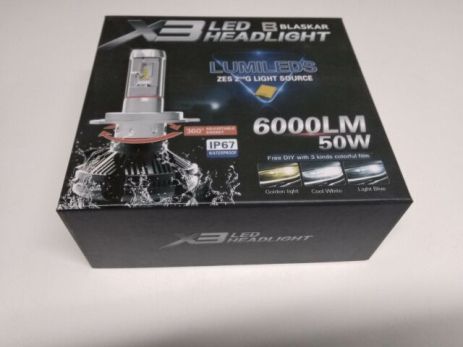 Світлодіодний світлодіод 9005 50 Вт Blaskar X3 Lumileds (пара)