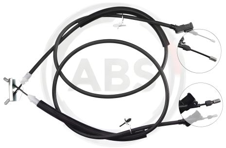 Ручного тормоза трос задний Focus II 06- (барабан) (1450/1338+1500/1388), ABS (K10032)