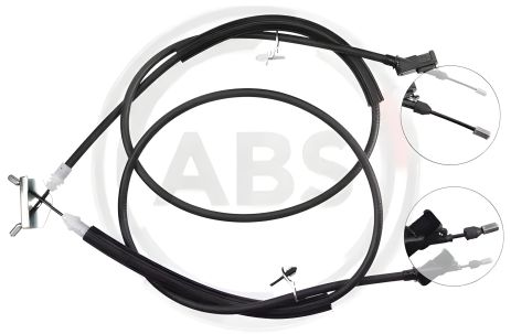 Ручного тормоза трос задний Focus II 06- (барабан) (1450/1338+1500/1388), ABS (K10032)